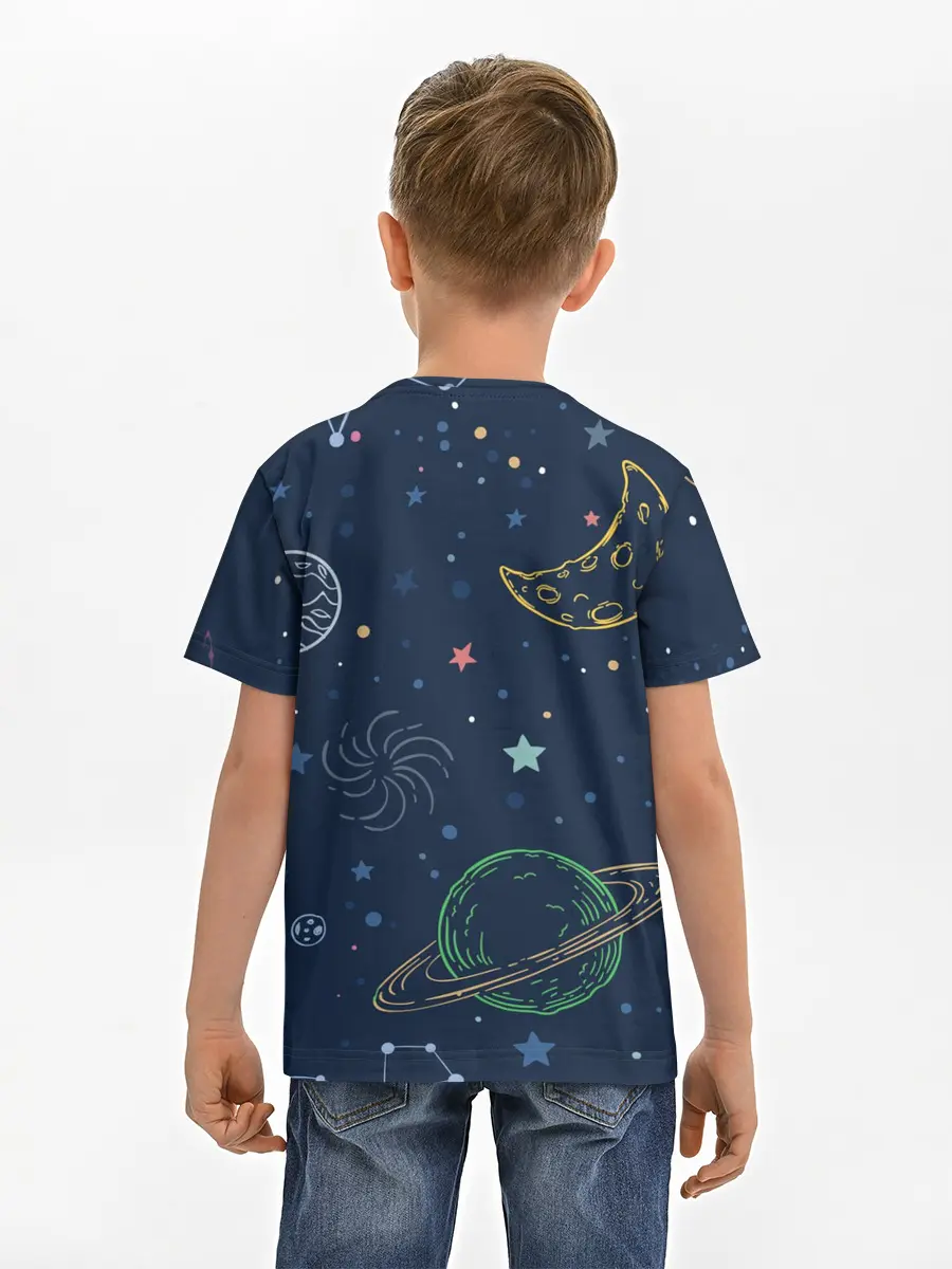 Детская базовая футболка / Космическая одиссея