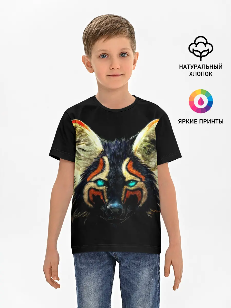 Детская базовая футболка / Рыжий лис