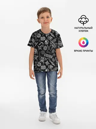 Детская базовая футболка / Нинздя Черепашки | LogoBombing