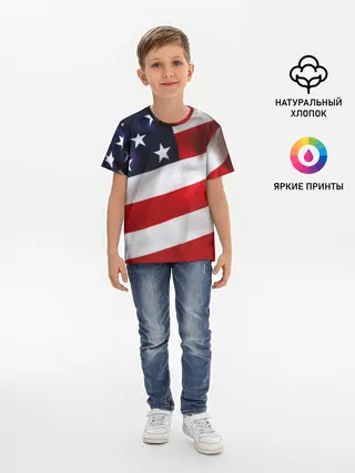 Детская базовая футболка / США | USA