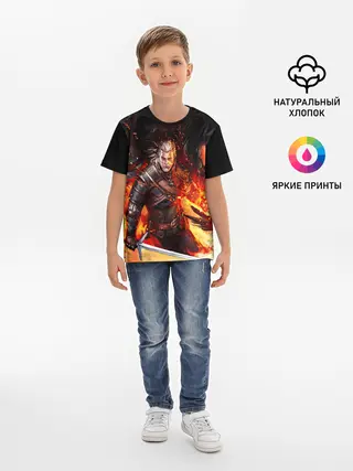 Детская базовая футболка / THE WITCHER 3:WILD HUNT