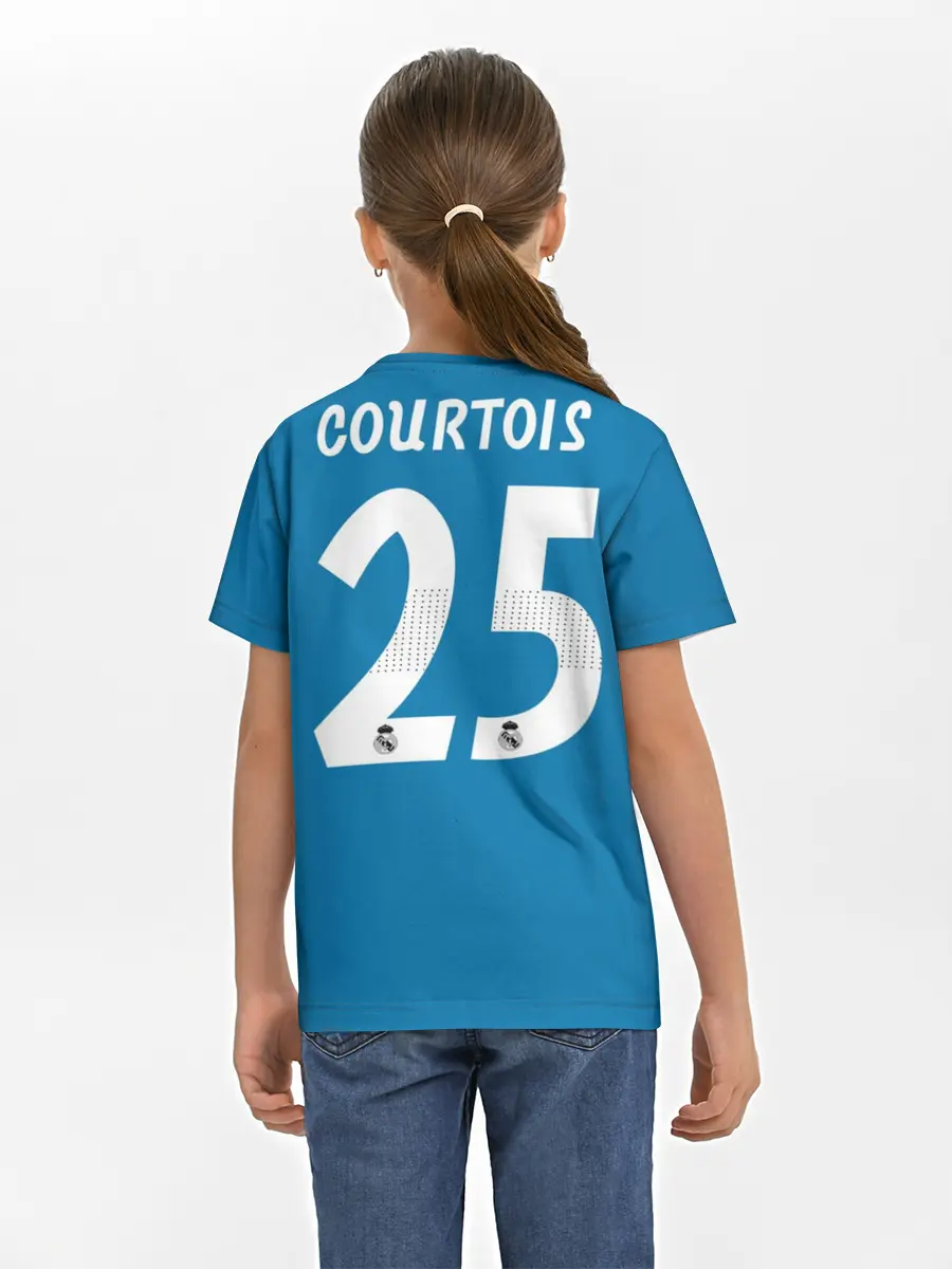 Детская базовая футболка / Куртуа GK home 18-19