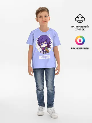 Детская базовая футболка / Гию Томиока Kimetsu no Yaiba