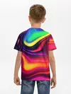 Детская базовая футболка / Неоновые пятна
