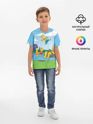 Детская базовая футболка / The simpsons