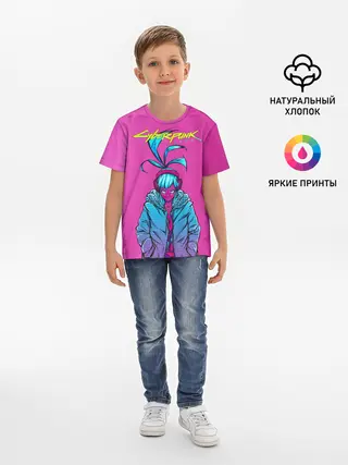 Детская базовая футболка / Cyberpunk 2077