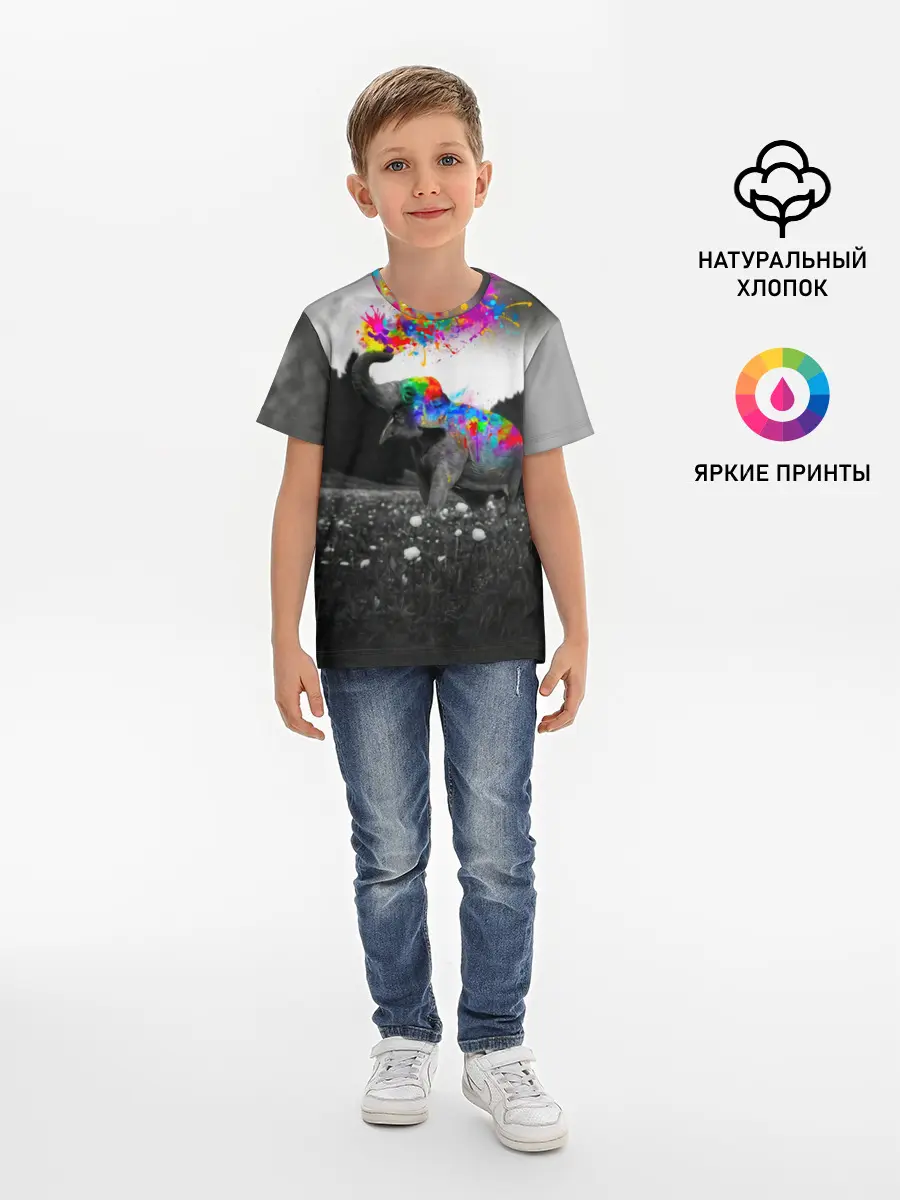 Детская базовая футболка / Слон