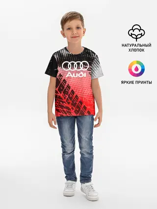 Детская базовая футболка / Audi sport auto motors