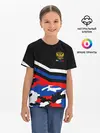 Детская базовая футболка / Камуфляж Россия