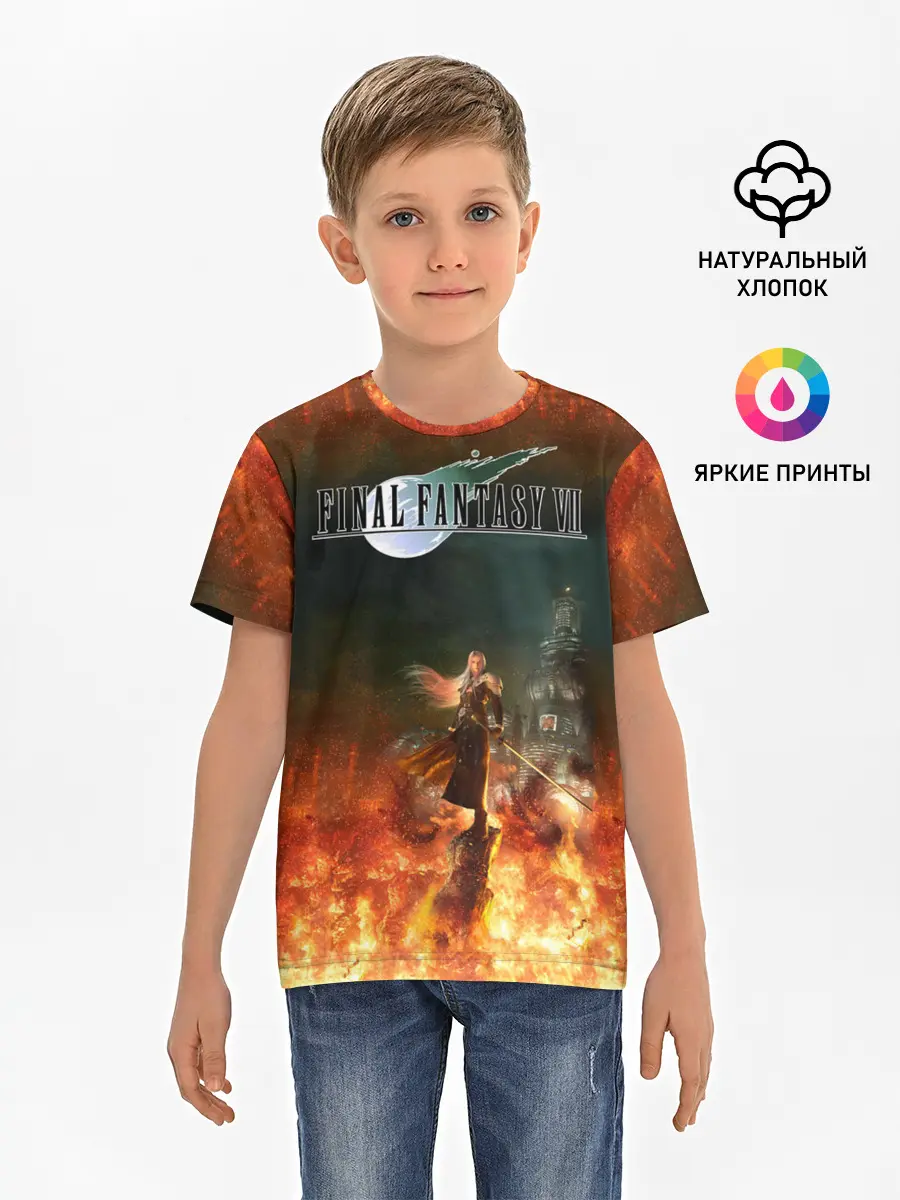 Детская базовая футболка / Final Fantasy VII Remake