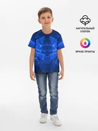 Детская базовая футболка / СИНЯЯ БРОНЯ