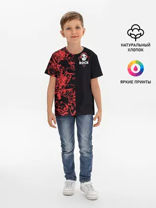 Детская базовая футболка / I Love Rock