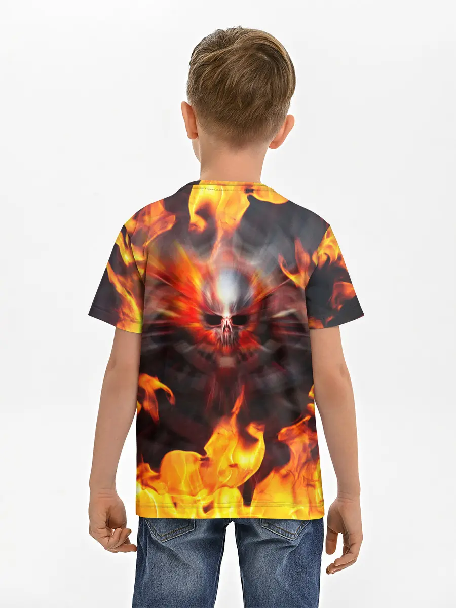 Детская базовая футболка / FIRE GEARS OF WAR | ПОСТЕР В ОГНЕ