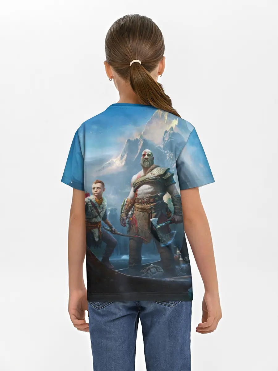 Детская базовая футболка / God of War