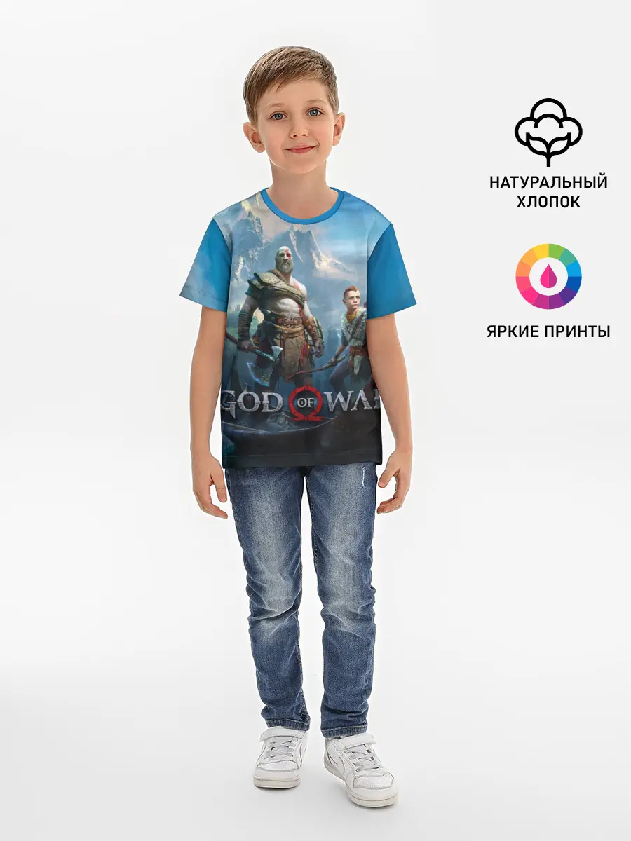 Детская базовая футболка / God of War