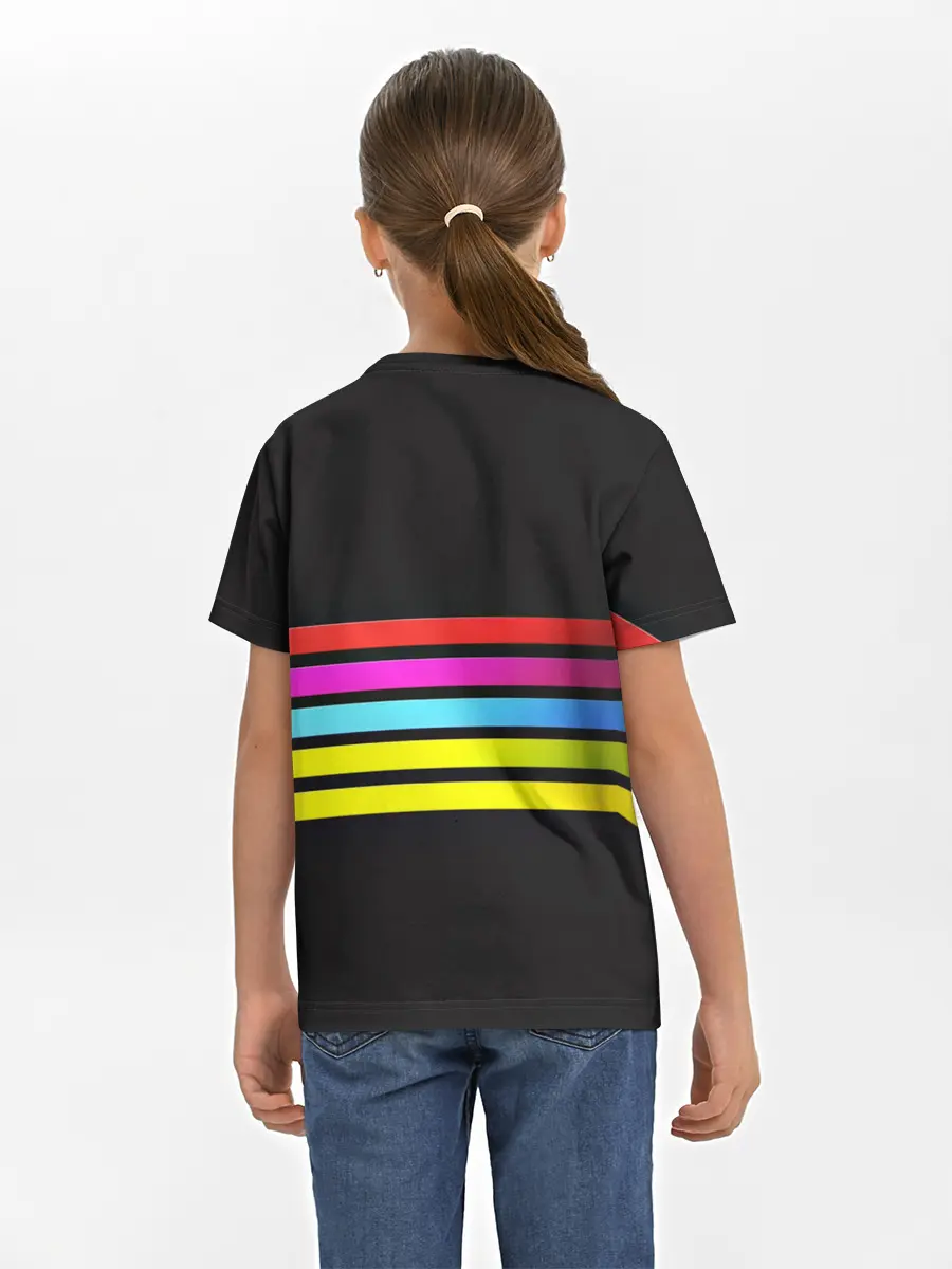 Детская базовая футболка / NEON GEOMETRY