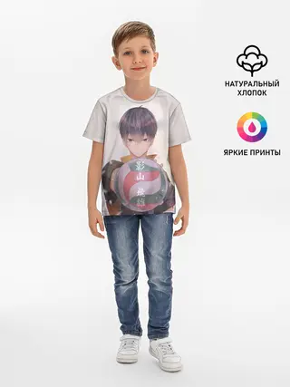 Детская базовая футболка / Haikyuu!! Tobio