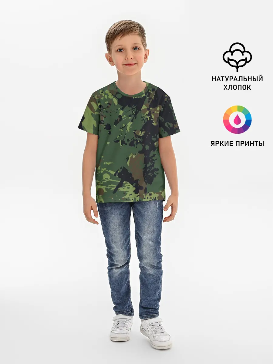 Детская базовая футболка / МИЛИТАРИ