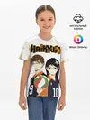 Детская базовая футболка / Майкл и Лили в роли персонажей Haikyuu!!