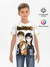 Детская базовая футболка / Майкл и Лили в роли персонажей Haikyuu!!