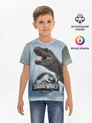 Детская базовая футболка / Jurassic World | Мир Юрского периода