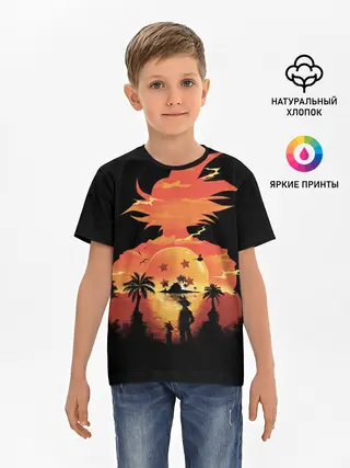 Детская базовая футболка / Dragon Ball Illusion