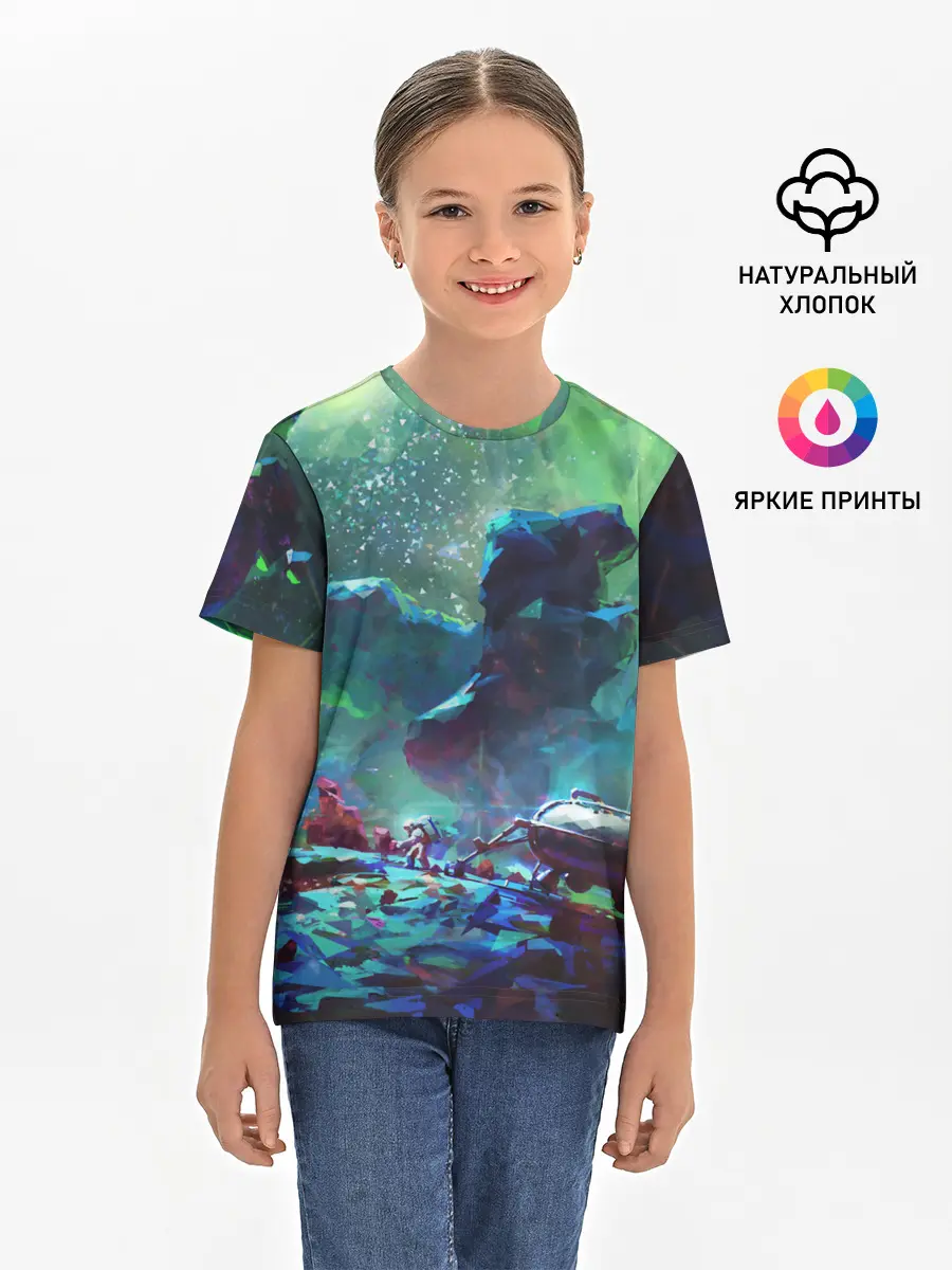 Детская базовая футболка / КОСМОС:КОСМОНАВТ