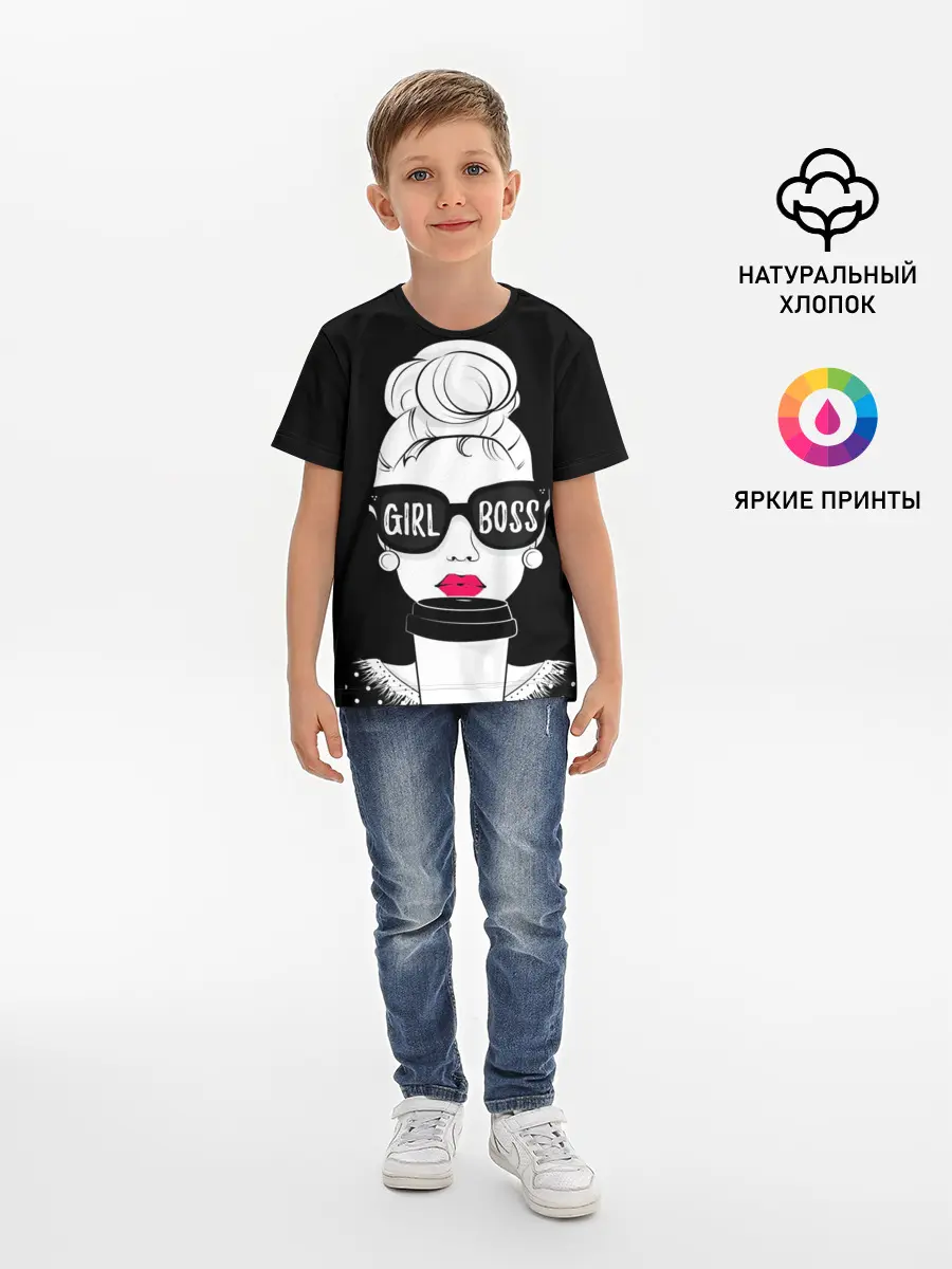 Детская базовая футболка / Girl Boss