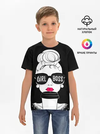 Детская базовая футболка / Girl Boss