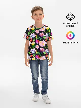 Детская базовая футболка / Разноцветие