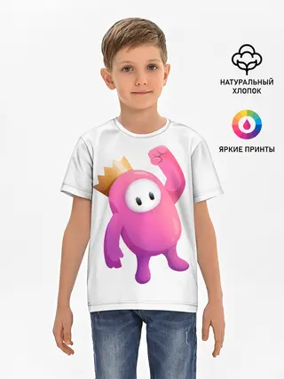 Детская базовая футболка / Fall Guys