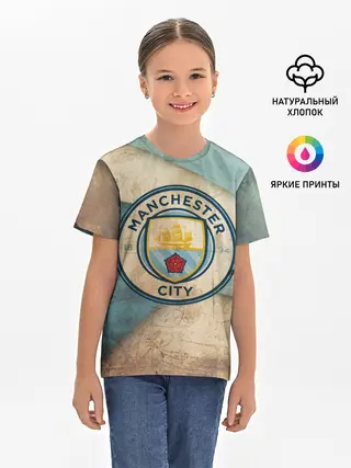 Детская базовая футболка / Манчестер сити олд