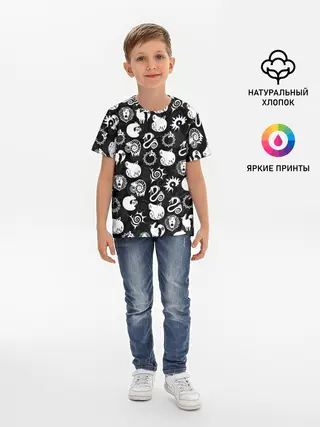 Детская базовая футболка / SEVEN DEADLY SINS СИМВОЛЫ