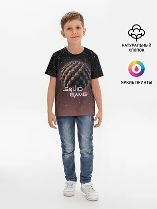Детская базовая футболка / ПЛАНЕТА ИГР | ИГРА В КАЛЬМАРА