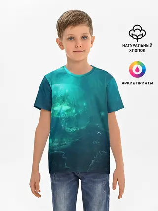 Детская базовая футболка / Дно морское