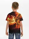 Детская базовая футболка / Феникс в огне