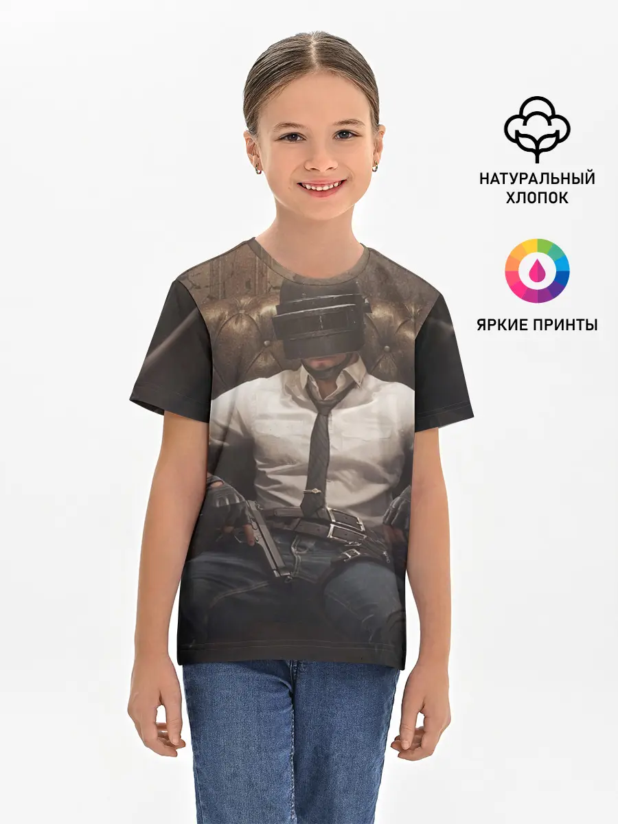 Детская базовая футболка / PUBG