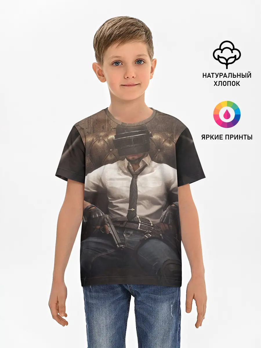 Детская базовая футболка / PUBG