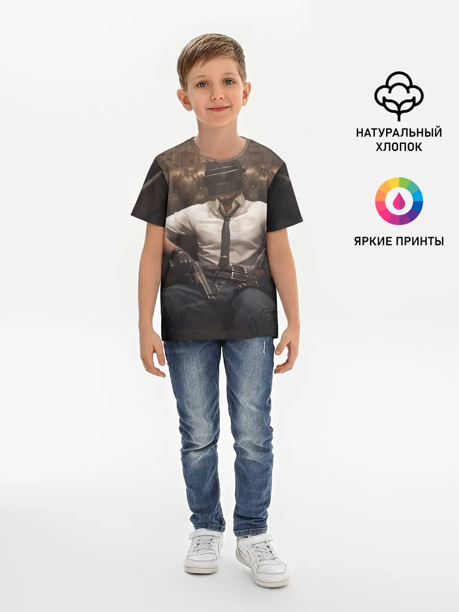 Детская базовая футболка / PUBG