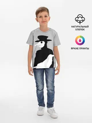 Детская базовая футболка / Чумной доктор