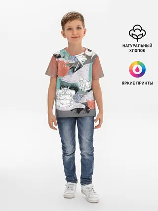 Детская базовая футболка / Время Приключений