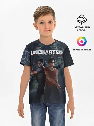 Детская базовая футболка / Uncharted The Lost Legacy