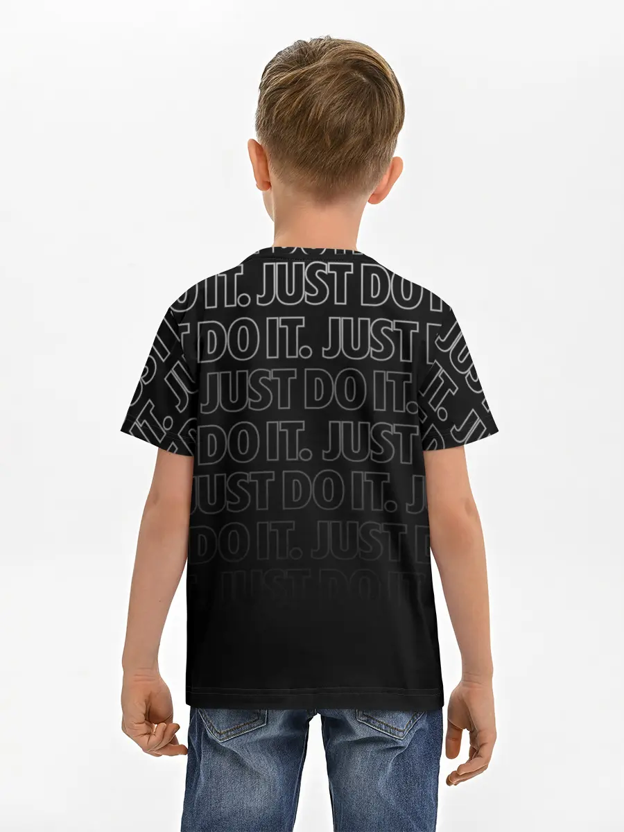 Детская базовая футболка / JUST DO IT / ПРОСТО СДЕЛАЙ ЭТО
