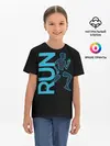 Детская базовая футболка / RUN