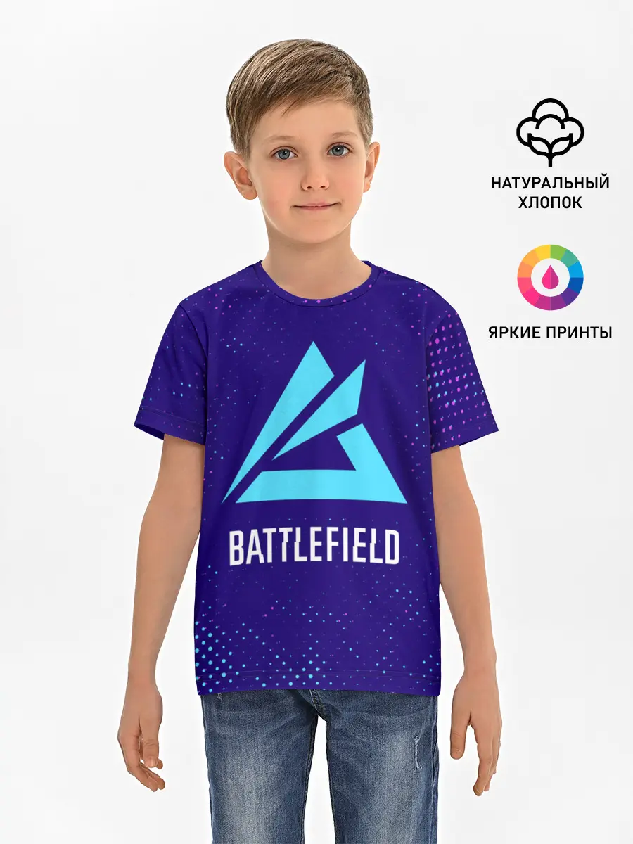 Детская базовая футболка / Батлфилд 2042 - Гранж