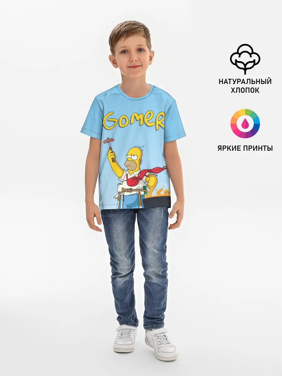 Детская базовая футболка / Гомер