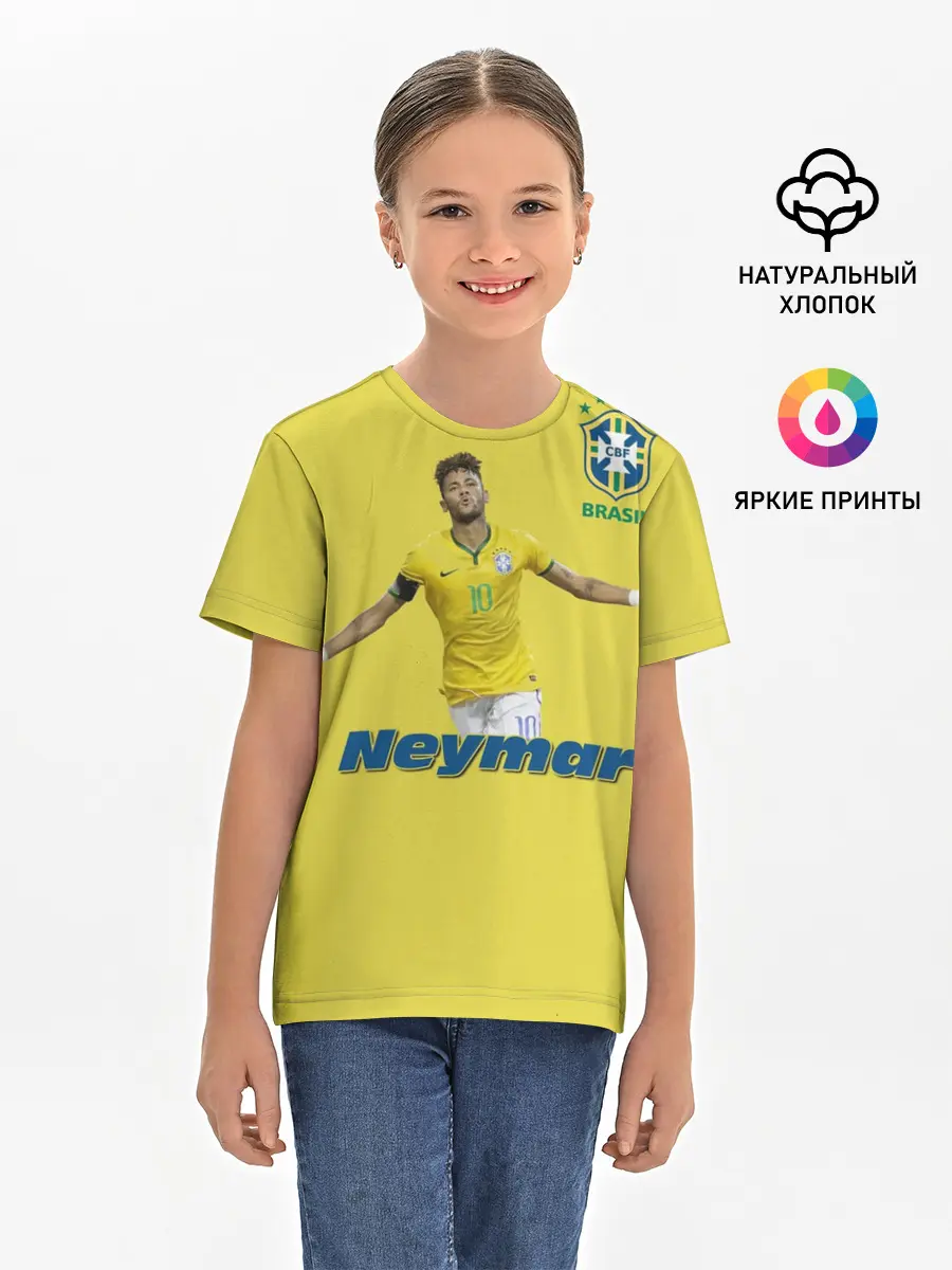 Детская базовая футболка / Неймар