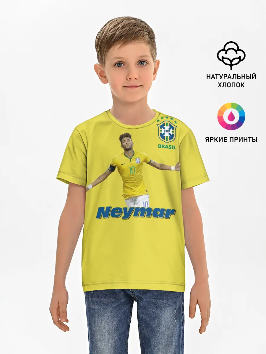 Детская базовая футболка / Неймар