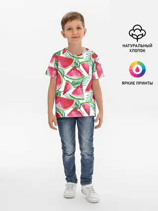 Детская базовая футболка / Арбузное настроение