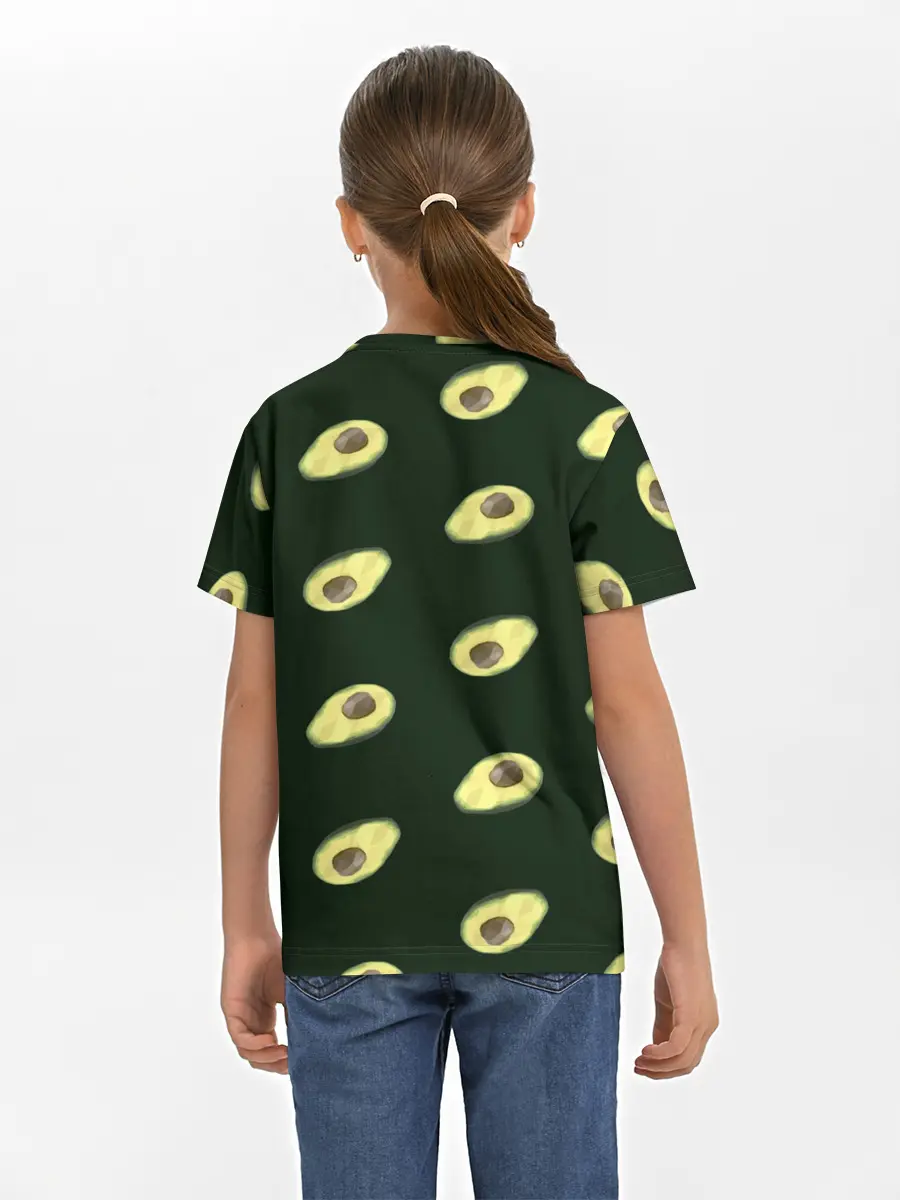 Детская базовая футболка / Авокадо